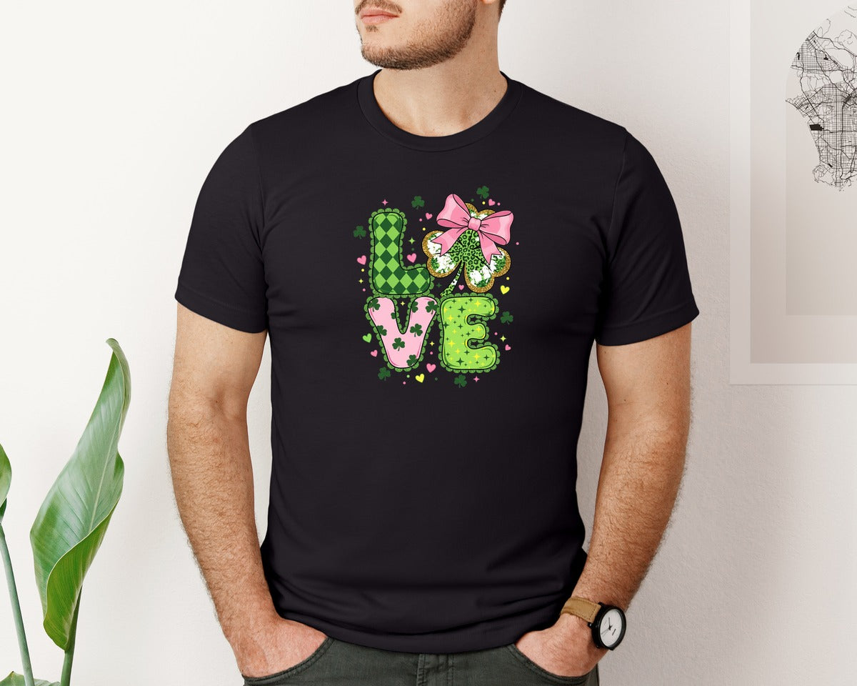 brand:Bella Canvas|color:Black|St Patricks Day 27 Graphic T-Shirt
