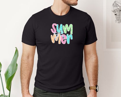 brand:Bella Canvas|color:Black|Coquette Summer Summer Lace Graphic T-Shirt