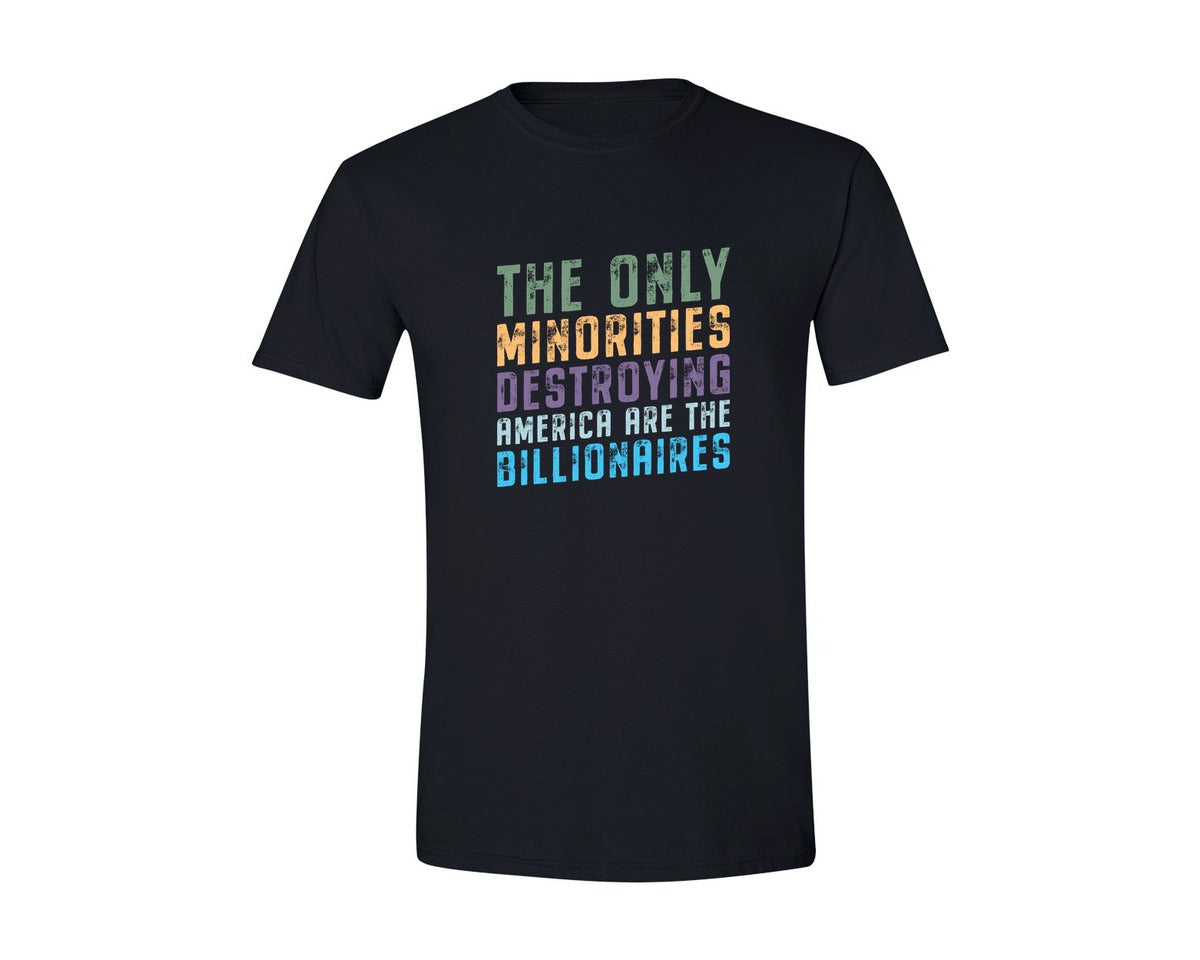 brand:Generic|color:Black|The Only Minorities Destroying America F Graphic T-Shirt