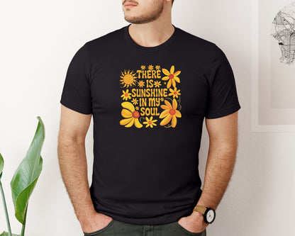 brand:Bella Canvas|color:Black|Boho Sunshine Trendy Summer Graphic T-Shirt
