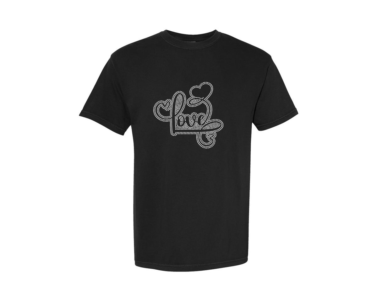 brand:Comfort Colors|color:Black|Rhinestone 446 Graphic T-Shirt