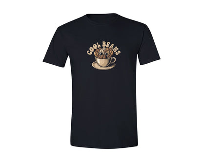 brand:Generic|color:Black|Cool Beans Coffee Funny T Shirt Design Graphic T-Shirt