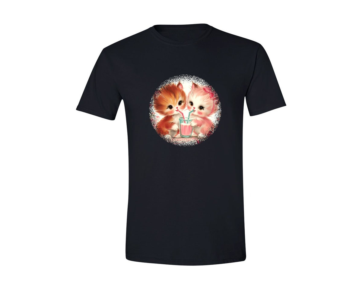 brand:Generic|color:Black|Vintage Valentine Round Tshirt 35 Graphic T-Shirt