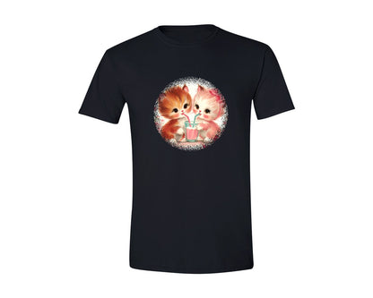 brand:Generic|color:Black|Vintage Valentine Round Tshirt 35 Graphic T-Shirt