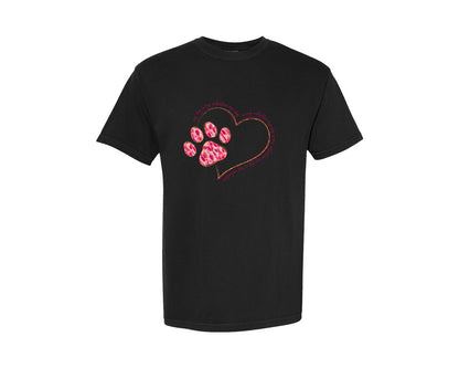 brand:Comfort Colors|color:Black|My Dog Is My Valentine 13 Graphic T-Shirt