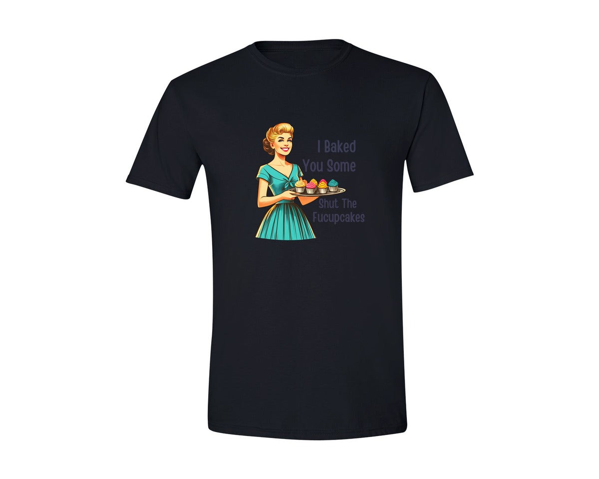 brand:Generic|color:Black|Shut The Fucupcakes Trendy Vintage