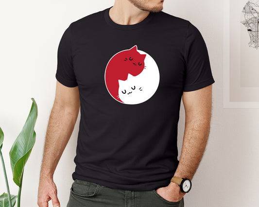 Cat Circle Graphic T-Shirt