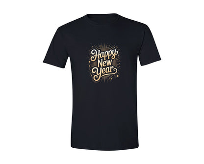 brand:Generic|color:Black|Happy New Year New Years Eve Graphic T-Shirt
