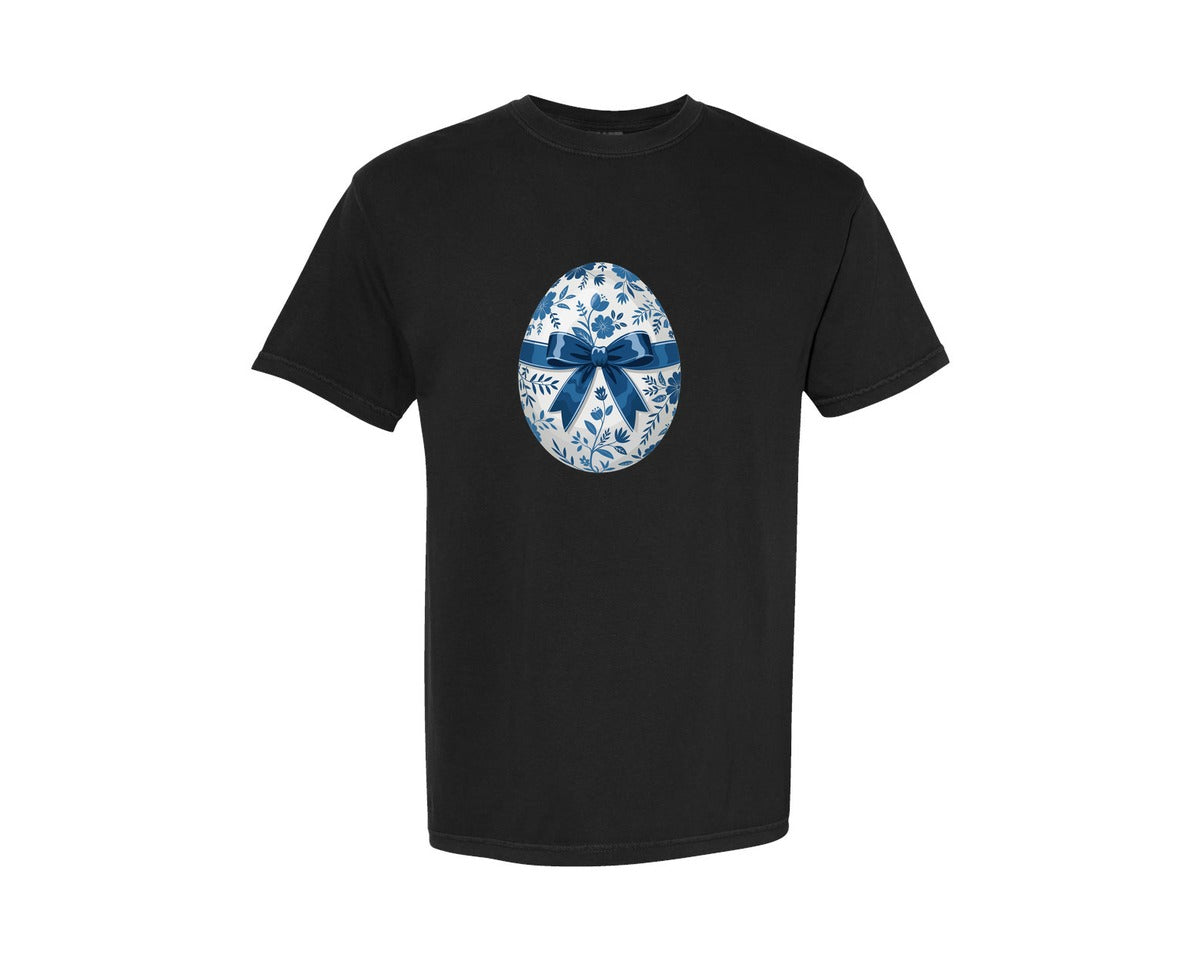 brand:Comfort Colors|color:Black|Preppy Easter Egg Graphic T-Shirt