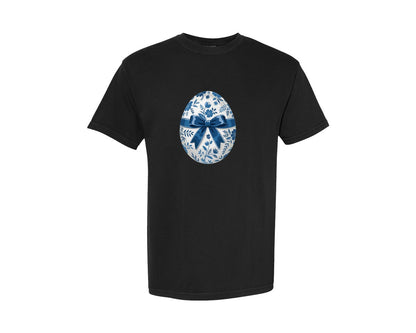 brand:Comfort Colors|color:Black|Preppy Easter Egg Graphic T-Shirt