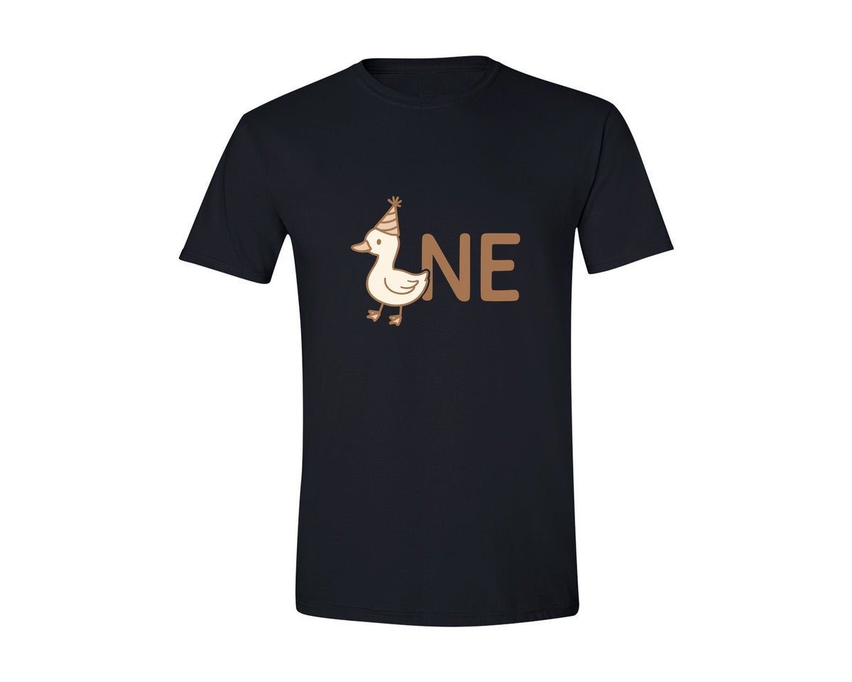 brand:Generic|color:Black|One Silly Goose First Birthday Boy Girl Graphic T-Shirt