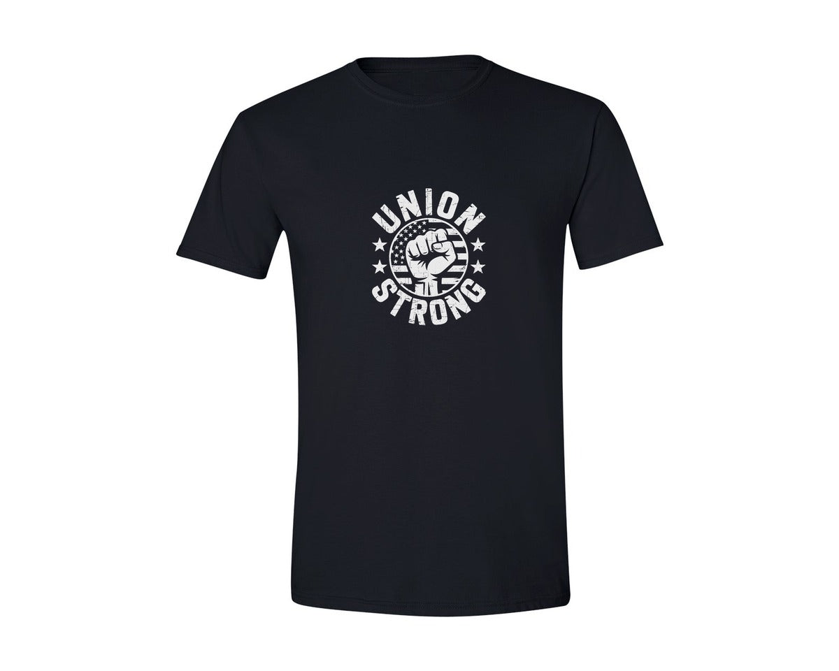 brand:Generic|color:Black|Union Strong Fist Bold Graphic Graphic T-Shirt