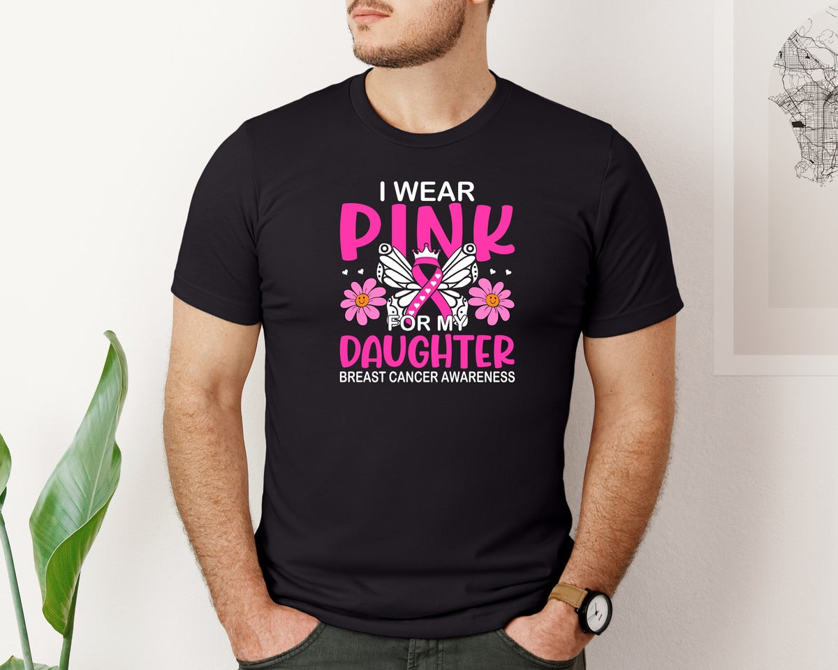 brand:Bella Canvas|color:Black|Breast Cancer Awareness 117 Graphic T-Shirt
