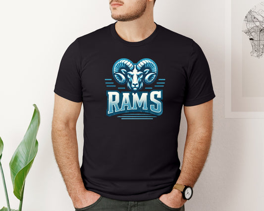 Rams Mascot Game Day Graphic T-Shirt