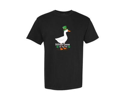 brand:Comfort Colors|color:Black|Silly Goose St Patricks Funniest Graphic T-Shirt