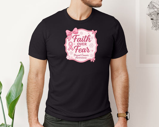 Breast Cancer Awareness Pink Ribbon 10 Graphic T-Shirt