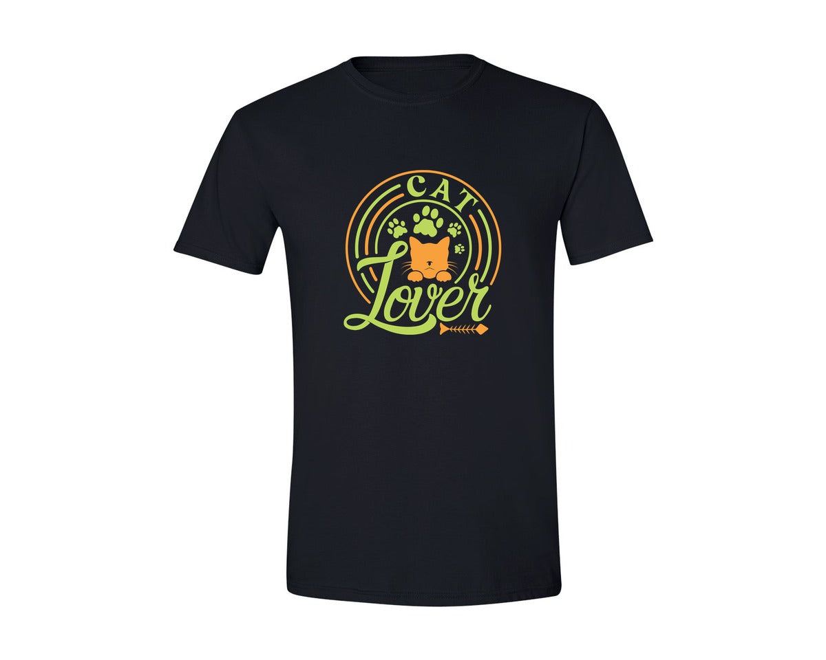 brand:Generic|color:Black|Cat Lover Cut File T Shirt Design 7 Graphic T-Shirt