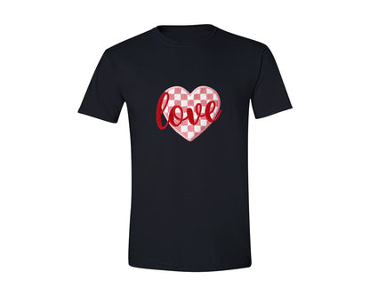 brand:Generic|color:Black|Faux Yarn Valentine Love 9 Graphic T-Shirt