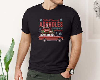 brand:Bella Canvas|color:Black|Jolliest Bunch Of Assholes This Side Of 6 Graphic T-Shirt