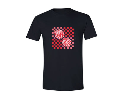 brand:Generic|color:Black|Six Seven Valentine Bow Dice 67 Graphic T-Shirt