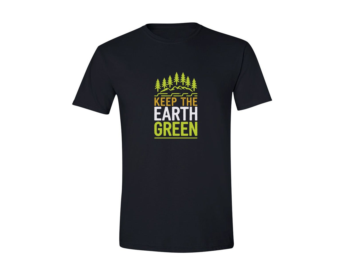brand:Generic|color:Black|Keep The Earth Green Environment Cute 2 Graphic T-Shirt