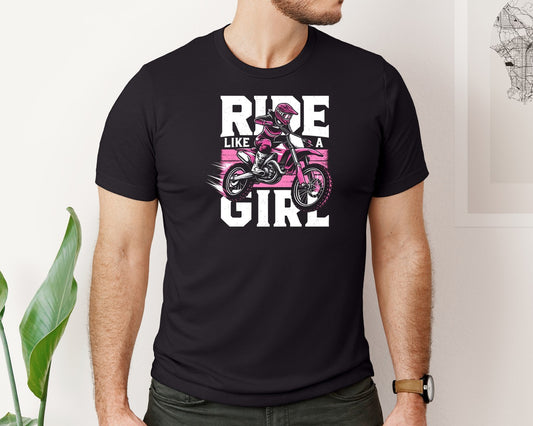 Girl Dirtbike Sports Graphic T-Shirt