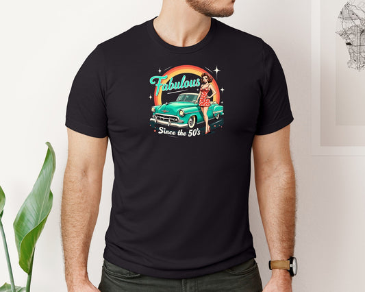 Retro Car Fabulous Since 50S Graphic T-Shirt