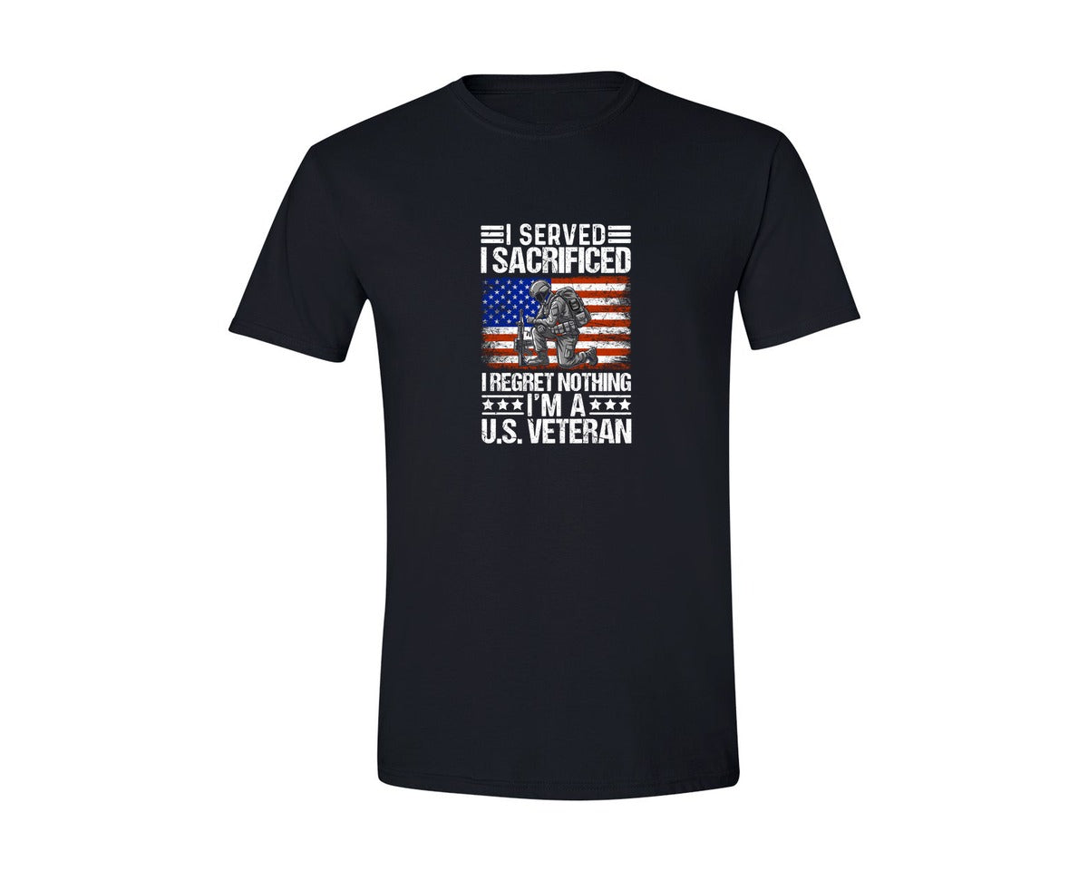 brand:Generic|color:Black|Served Sacrificed Veterans Day T Shirt Graphic T-Shirt