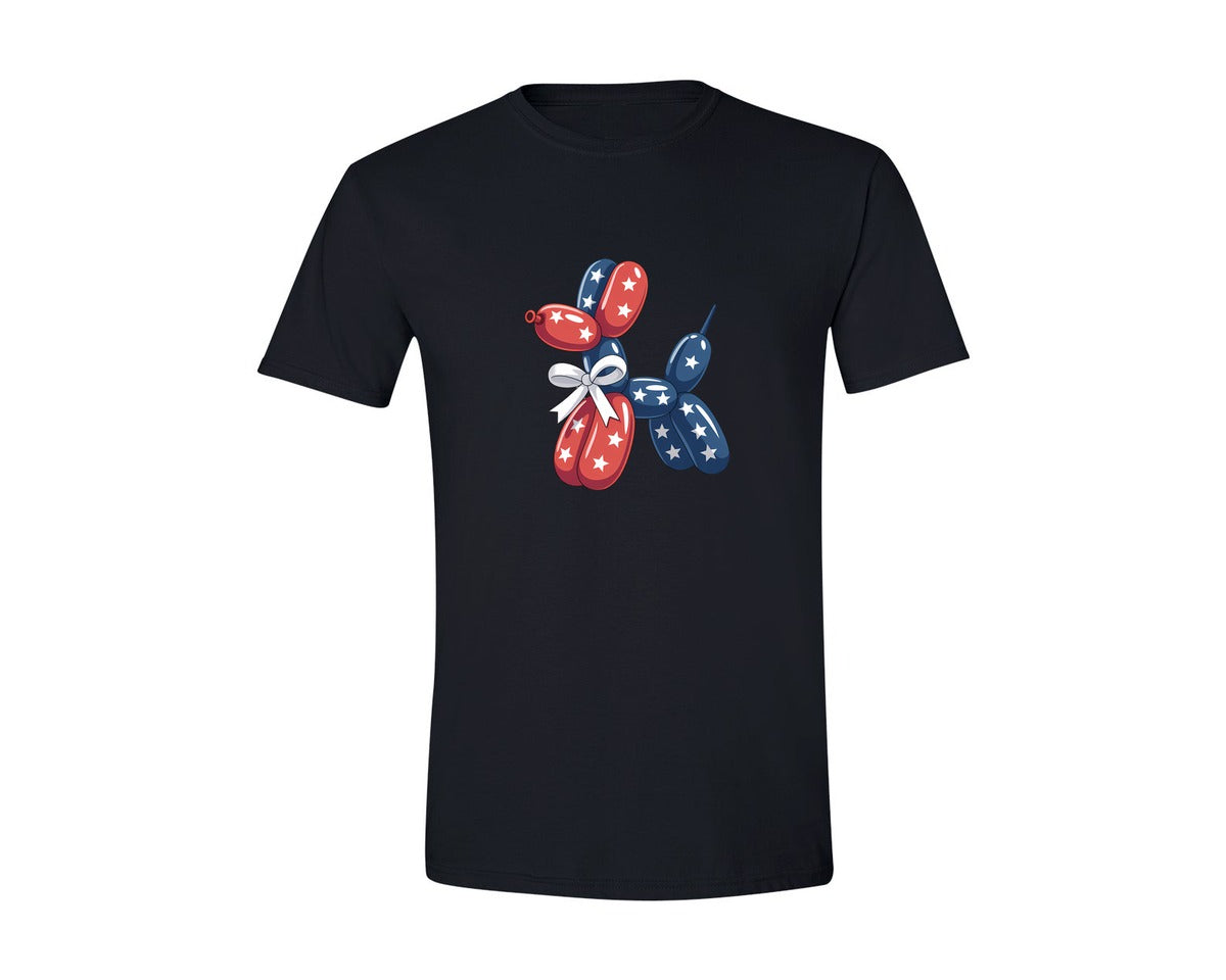 brand:Generic|color:Black|Balloon Dog Patriotic 4th Of July