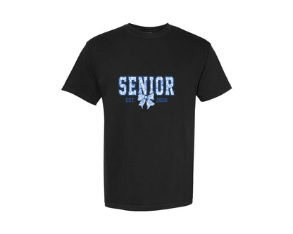brand:Comfort Colors|color:Black|Coquette Bow Mum Chinoiserie Blue 3 Graphic T-Shirt