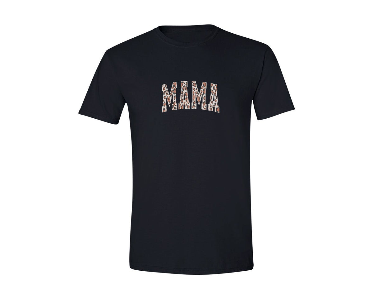 brand:Generic|color:Black|Leopard Mama Mothers Day Shirt Graphic T-Shirt