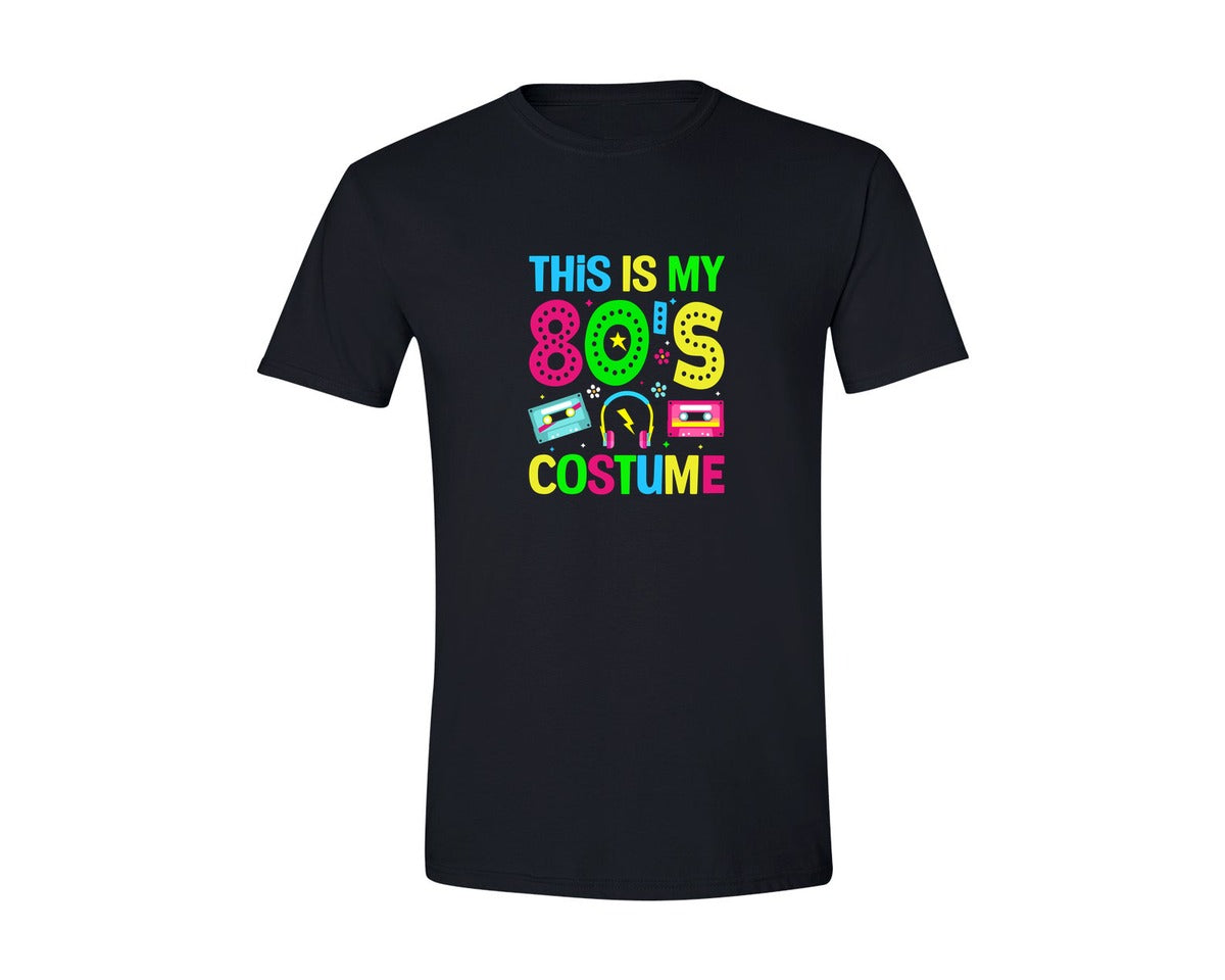 brand:Generic|color:Black|This Is My 80S Costume T Shirt Graphic T-Shirt