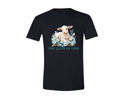 brand:Generic|color:Black|Easter Lamb Of God Christian Graphic T-Shirt