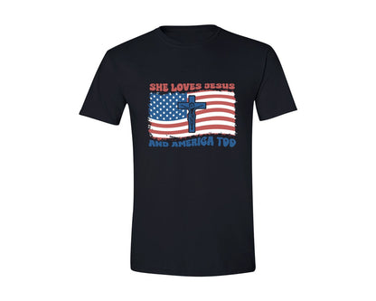 brand:Generic|color:Black|Retro America T Shirt Graphic T-Shirt