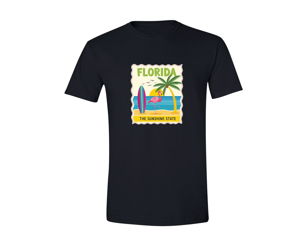 brand:Generic|color:Black|Florida The Sunshine State Graphic T-Shirt