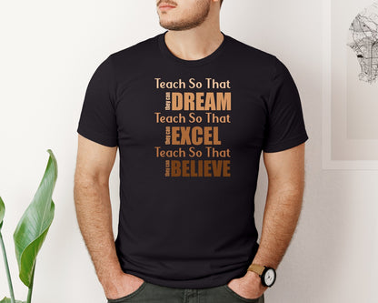 brand:Bella Canvas|color:Black|Teacher Black History Black History Graphic T-Shirt