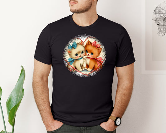 Vintage Valentine Round Tshirt 39 Graphic T-Shirt