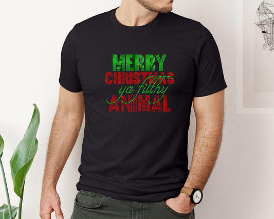 Christmas Rhinestone Templates Design 18 Graphic T-Shirt