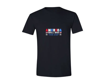 brand:Generic|color:Black|Football World Cup T Shirt America Flag Graphic T-Shirt