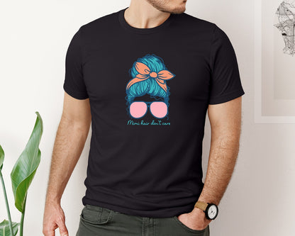 brand:Bella Canvas|color:Black|Mimi Hair Dont Care Mimi Shirt Graphic T-Shirt