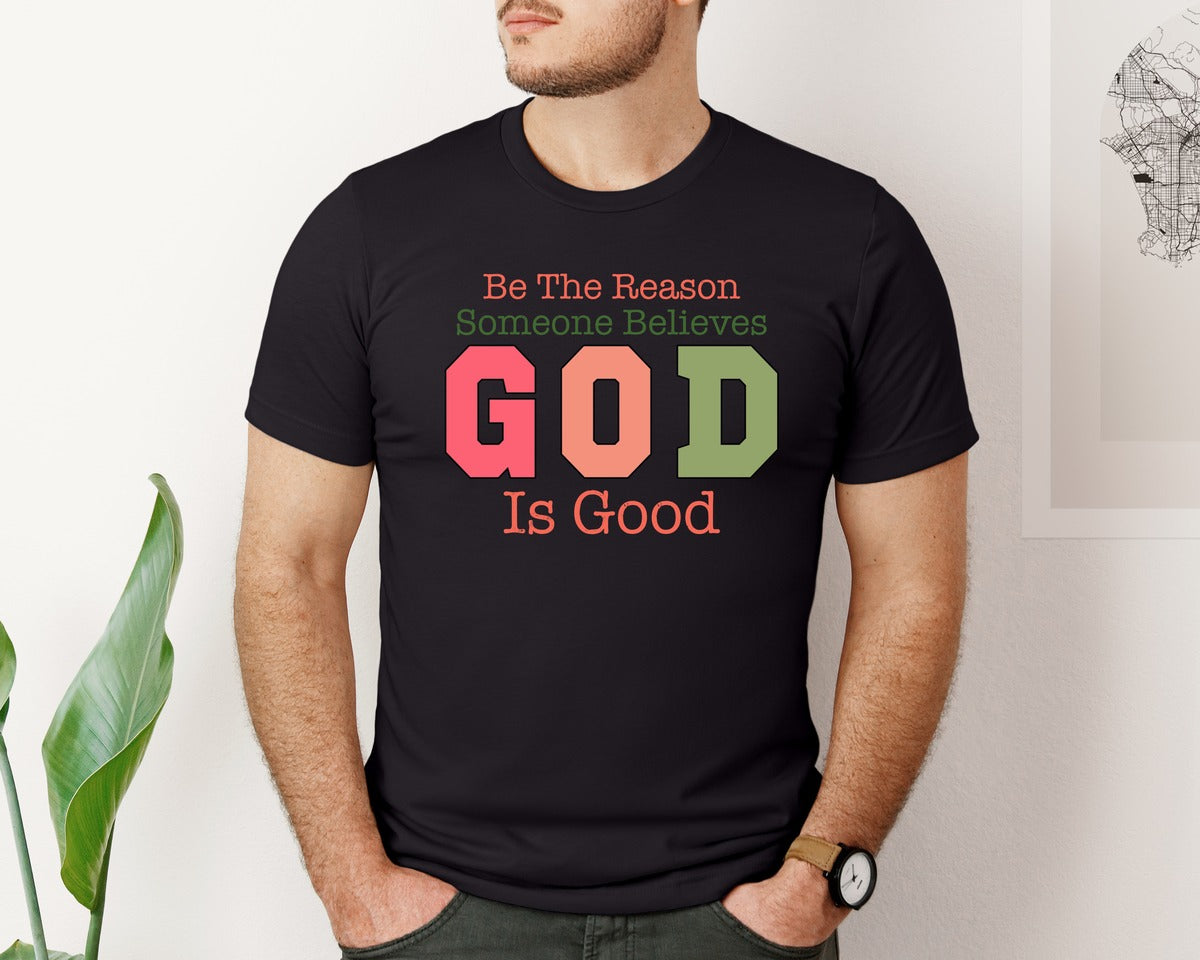 brand:Bella Canvas|color:Black|Religious Christian Inspiration Graphic T-Shirt