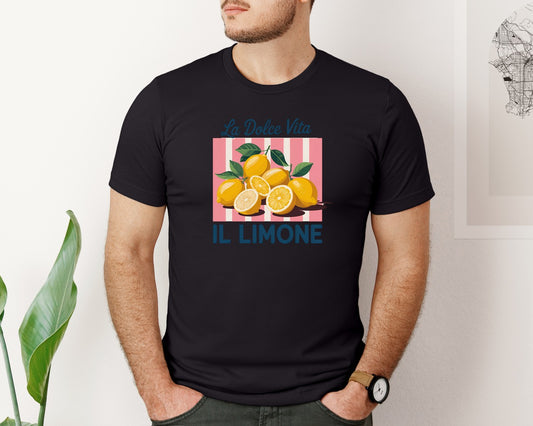 La Dolce Vita Il Limone Italian Lem Graphic T-Shirt