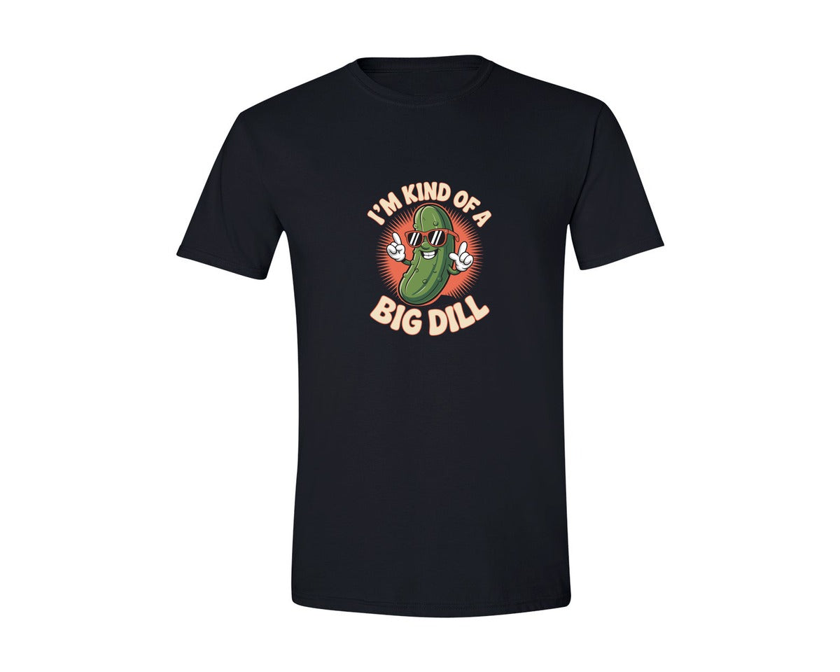 brand:Generic|color:Black|Big Dill Pickle Pun T Shirt Graphic T-Shirt