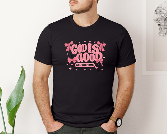 Retro Christian Valentines Checkere Graphic T-Shirt