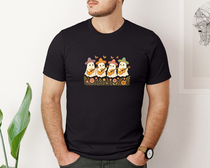 brand:Bella Canvas|color:Black|Retro Spooky Mexican Graphic T-Shirt
