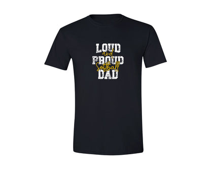 brand:Generic|color:Black|Loud And Proud Softball Dad Fathers Day