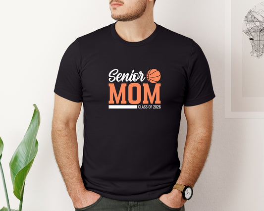 Senior Mom Basketball Class 2026 Graphic T-Shirt