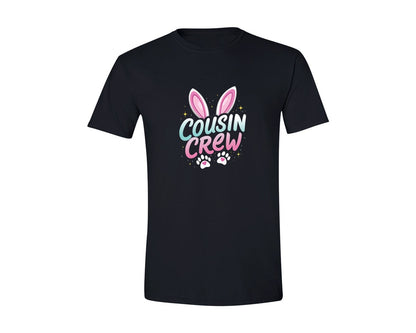 brand:Generic|color:Black|Cousin Crew Easter T Shirt Design 2 Graphic T-Shirt