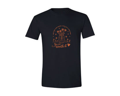 brand:Generic|color:Black|Positive Aesthetic Keep Going 2 Graphic T-Shirt