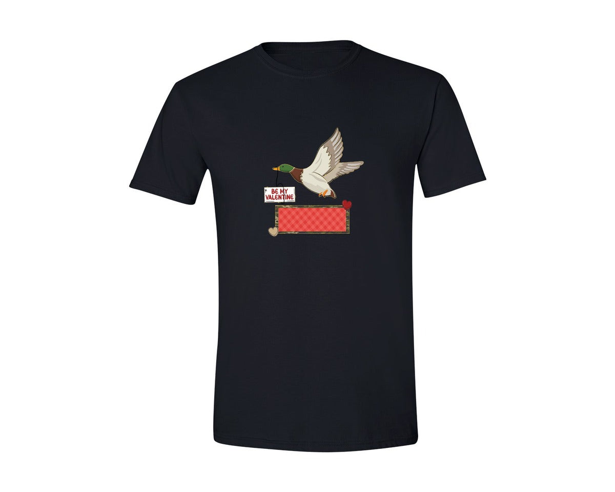 brand:Generic|color:Black|Duck Hunting Boy Valentine Graphic T-Shirt
